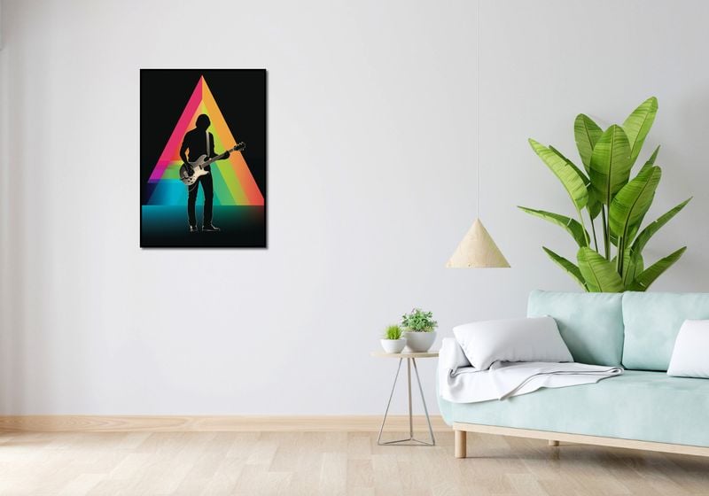 Plakat 59,4x84,1cm Pryzmat przez Gitarę zdjęcie 4