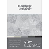 BLOK A4 170G DECO GREY HAPPY COLOR 5905130004926