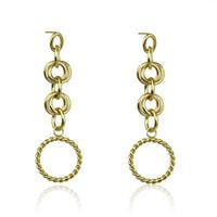 kolczyki ze stali chirurgicznej pozłacane sztyfty kst1890