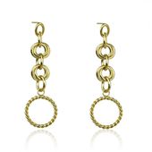 kolczyki ze stali chirurgicznej pozłacane sztyfty kst1890