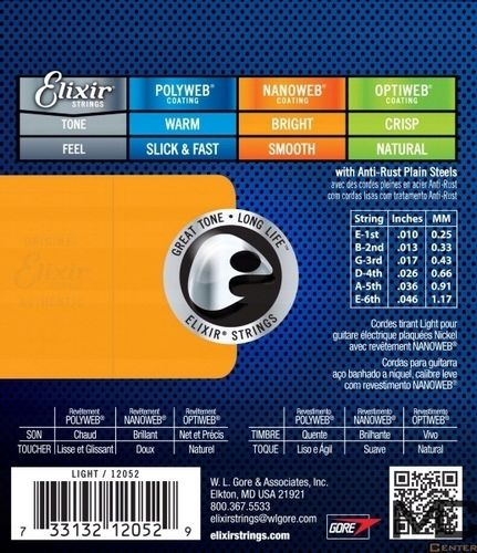 Struny Elixir NanoWeb 10-46 Light (12052) na Arena.pl