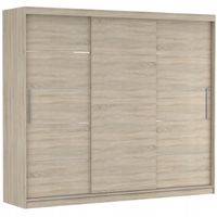 Szafa przesuwna ALBA II 250x61 SONOMA/SONOMA półki pojemna PRODUCENT