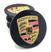 PORSCHE DEKIELKI na felgi zaślepki felg KAPSLE kołpaczki PORSCHE 76mm 4 szt
