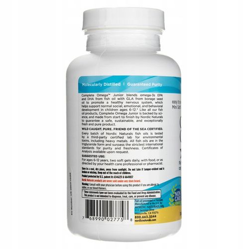 Nordic Naturals Complete Omega Junior 180 kapsułek na Arena.pl