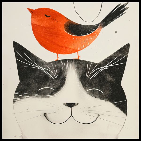 Plakat 60x60cm Pyzaty Przyjaciel zdjęcie 2
