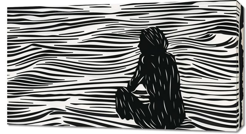 Obraz 90x50cm Złożone Fluidalne Linie zdjęcie 1