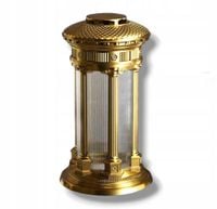 Elegancki ZNICZ LAMPION ZŁOTY SANTA MAROZZA DUŻY 33 CM złota Wieża ciężka