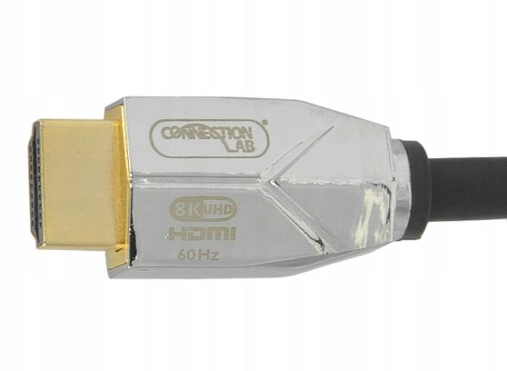 CERTYFIKOWANY KABEL HDMI 2.1 UHD 8K 4K 60/120Hz CONNECTIONLAB UHDC 2m zdjęcie 7