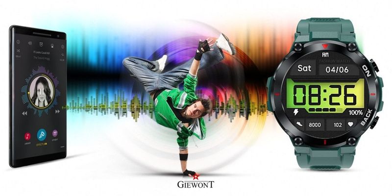 Smartwatch Giewont GW460-2 Zielony zdjęcie 9
