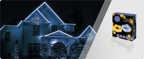 PIĘKNY JASNY WĄŻ ŚWIETLNY Z BROKATEM LED LAMPKI OZDOBNE CHOINKOWE 10M ZEW. na Arena.pl