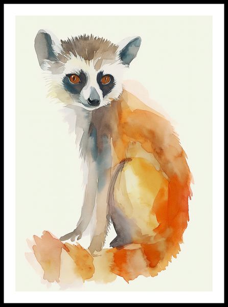 Plakat 50x70cm Lemurek zdjęcie 3