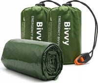 ŚPIWÓR TERMICZNY RATUNKOWY SURVIVAL KOC AWARYJNY FOLIA PE 213x90 cm 2