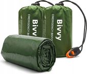 ŚPIWÓR TERMICZNY RATUNKOWY SURVIVAL KOC AWARYJNY FOLIA PE 213x90 cm 2