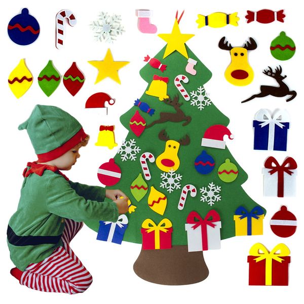 Filcowa choinka dla dzieci + ozdoby zdjęcie 1