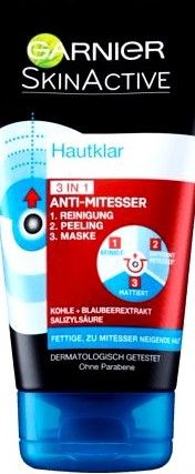 Garnier Skin Active 3w1 peeling, maska zdjęcie 1