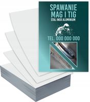 Ulotki A5 reklamowe firmowe SPAWANIE ALUMINIUM STAL PROJEKT GRATIS 5000 szt