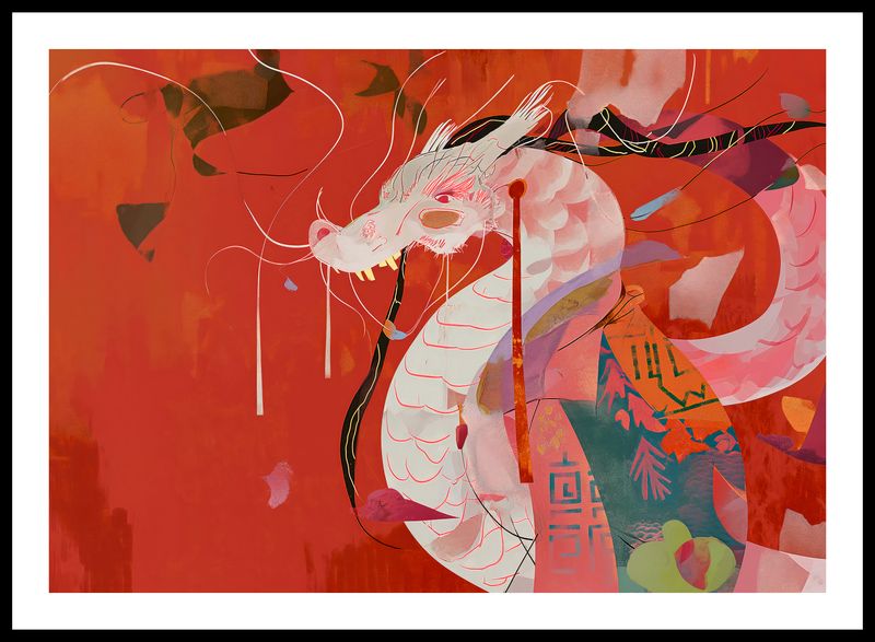 Plakat 66,5x46,5cm Orientacyjny Smok zdjęcie 3