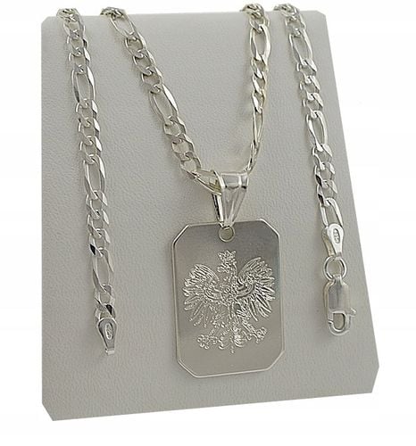 SREBRNY PEŁNY ŁAŃCUSZEK MĘSKI FIGARO NIEŚMIERTELNIK PR. 925 + GRAWER GRATIS na Arena.pl