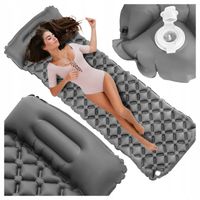 Materac Dmuchany Turystyczny Mata Z Poduszką Lekki Kempingowy pod Namiot