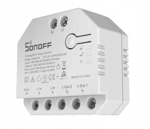 Inteligentny przełącznik WiFi Sonoff Dual R3 na Arena.pl