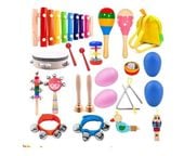 Drewniany Zestaw Instrumentów Dla Dzieci 2+ Plecak + Instrumenty Muzyczne