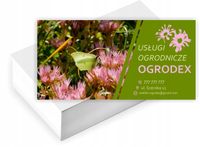 Wizytówki firmowe reklamowe 100 szt różne wzory CENTRUM OGRODNICZE
