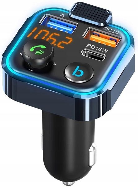 TRANSMITER BLUETOOTH FM MP3 ŁADOWARKA ODTWARZACZ TRANSMITER BT AUDIO zdjęcie 6