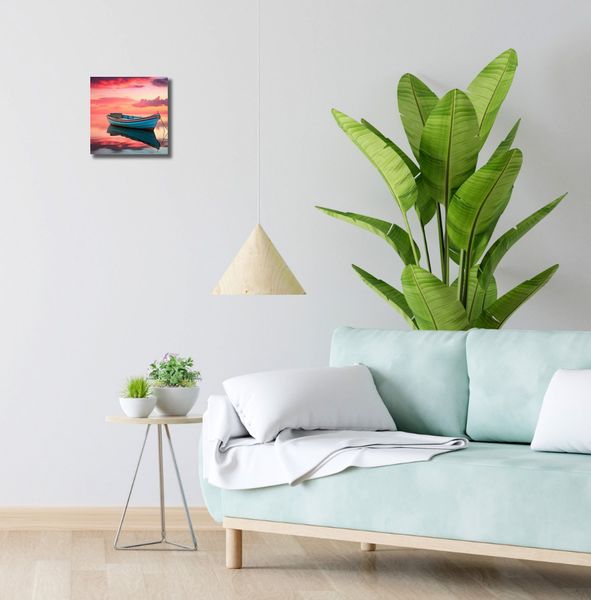 Obraz 20x20cm Spokój przed Połowem zdjęcie 2