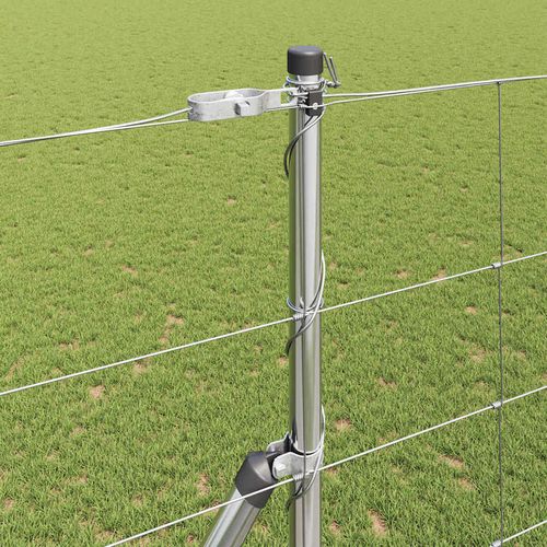 Ogrodzenie pastwiskowe Srebrny 25 x 1.5 m Stal galwanizowana na Arena.pl