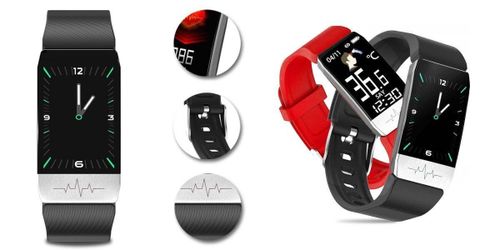 SMARTBAND RUBICON RNCE60 BLACK + Pasek RED na Arena.pl