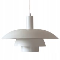 Lampa wisząca FERRO 38x38x100 cm 1xE27 Biała Regulowana nad Stół