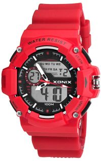Xonix Multifunkcyjny zegarek męski, LCD/LED + Analog, WR 100M, podświetlenie, antyalergiczny
