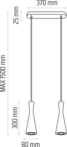 Lampa wisząca szara Vegas 2 pł na Arena.pl