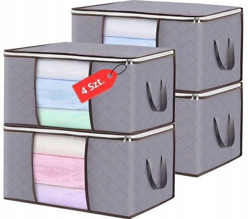 Organizer NA UBRANIA Pojemnik Na POŚCIEL KOŁDRĘ KOCE Pokrowiec XXL 84L na Arena.pl