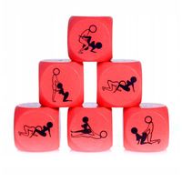 Zabawka Kostka Miłości Do Kamasutry 25Mm Czerwony - 1 Sztuka Seks