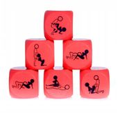 Zabawka Kostka Miłości Do Kamasutry 25Mm Czerwony - 1 Sztuka Seks