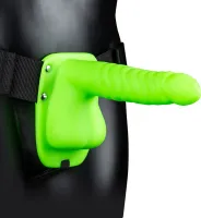 ouch! strap-on świecący w ciemności z anatomiczną podstawą 21 cm