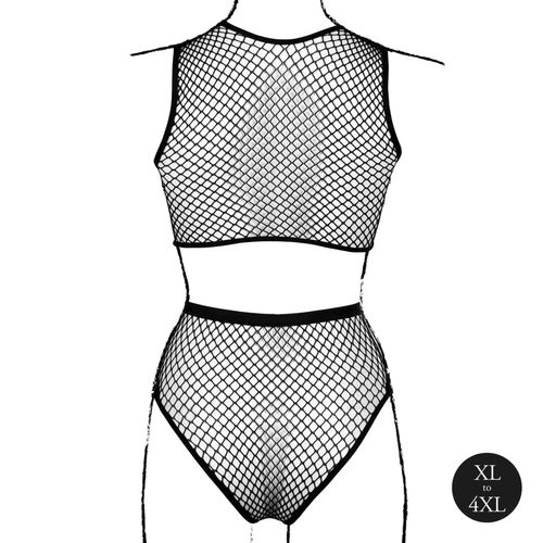 2 piece with crop top, pantie and fishnet structure. na Arena.pl