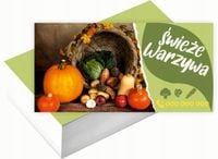 Wizytówki firmowe 200 szt DUŻO WZORÓW do wyboru ŚWIEŻE WARZYWA