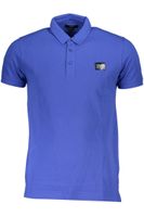 CAVALLI CLASS POLO MĘSKA Z KRÓTKIM RĘKAWEM NIEBIESKA L