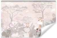 Fototapeta Dziecięca DZIKIE Zwierzęta Sawanna Żyrafy 315cm x 210cm