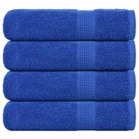 Ręczniki kąpielowe, 4 szt., niebieskie, 70x140 cm, bawełna 100%