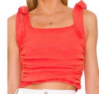 Free People top damski czerwony na ramiączkach rozmiar M