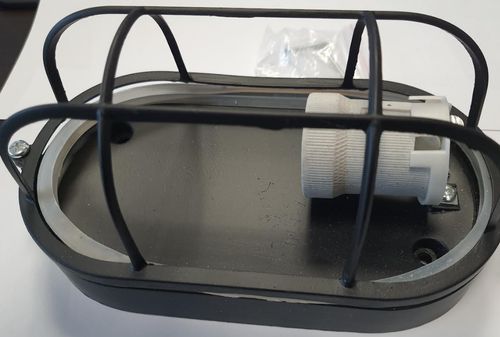 LAMPA ALUMINIOWA LOFT BLACK KINKIET IP44 E27 CZARNA na Arena.pl