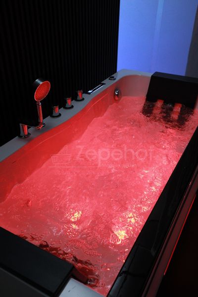 Wanna z hydromasażem EBX-7066 white prostokątna 170cmx78cmx61cm Wodosp zdjęcie 58