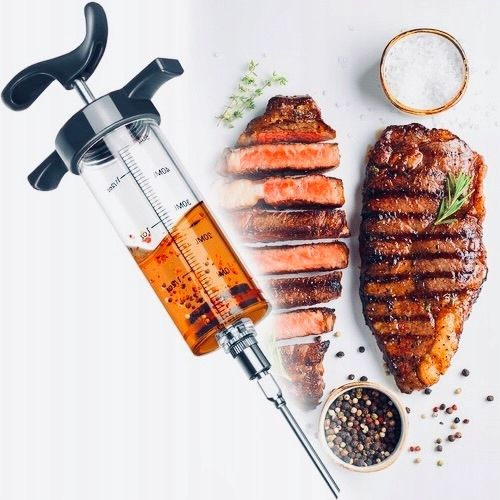 STRZYKAWKA NASTRZYKIWARKA DO MIĘSA SZPRYCA WĘDLIN SZYNKI MIĘS ZESTAW zdjęcie 13