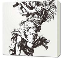 Obraz 60x60cm Anioł Wojny