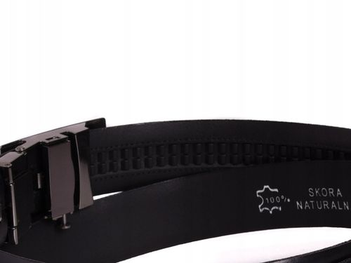 SKÓRZANY Pasek Męski AUTOMAT 3,2cm Garnitur c.BRĄZ na Arena.pl