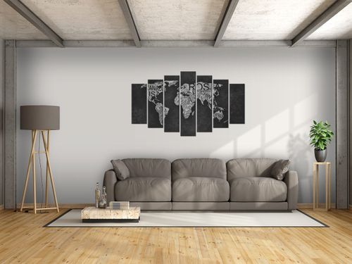 Obraz World Map  140x80 do kuchni na Arena.pl