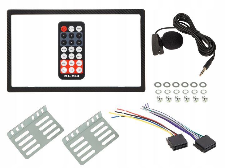 RADIO SAMOCHODOWE 2-DIN BLUETOOTH USB SD RDS LCD RGB MIKROFON PILOT zdjęcie 9